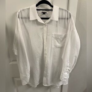 Torrid sz 2 white button down shirt